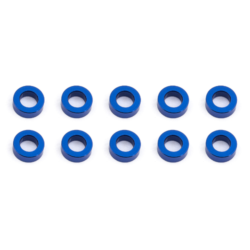 team associated Ballstud Washers, 5.5x2.0 mm, blue aluminum