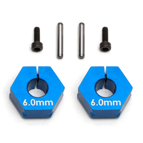 Team Associated FT Clamping Wheel Hexes, 6.0mm 71034