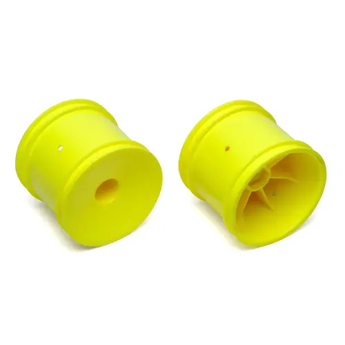 team associated Truck Hex Wheels, yellow