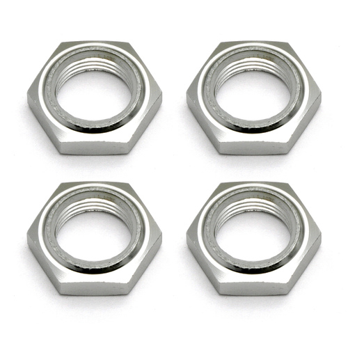 team associated Nyloc Wheel Nuts, silver