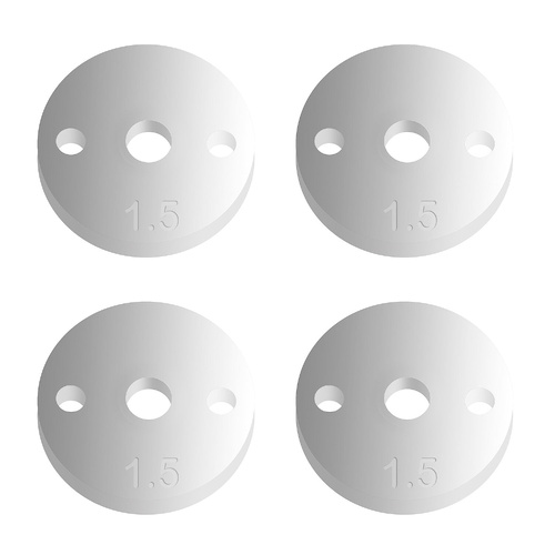 team associated FT 12mm Pistons V2, 2 x 1.5, flat