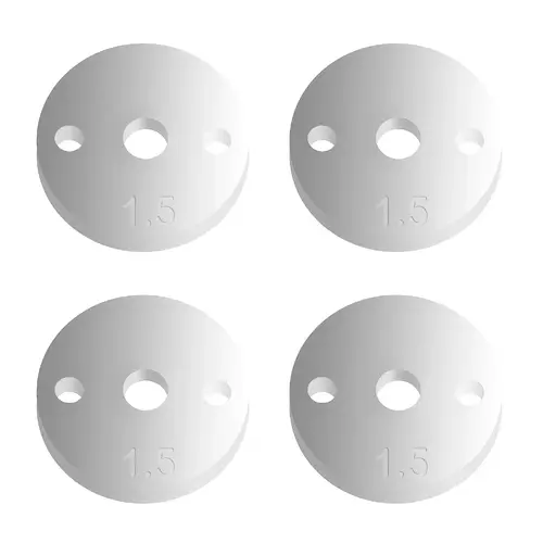 team associated FT 12mm Pistons V2, 2 x 1.5, flat