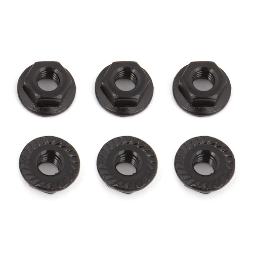 Team Associated Nuts, M4 Serrated Nuts
