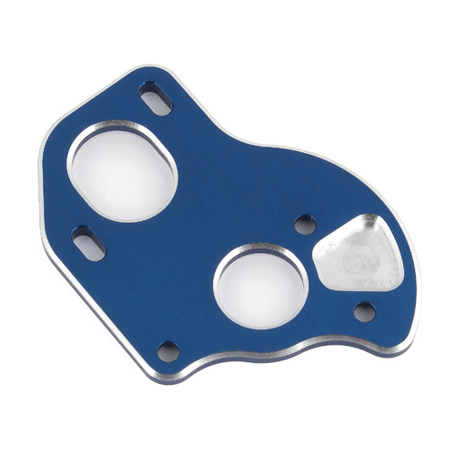 Team Associated B6.1 Laydown Motor Plate, blue aluminum