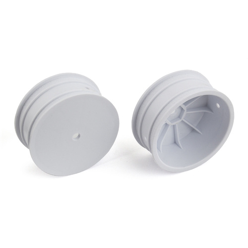 Team Associated 12mm 4WD 2.2 Front Wheels, White 92095