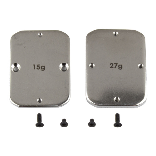 Team Associated B64 FT Steel Chassis Weights, 15g, 27g