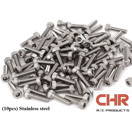 CHR Stainless Steel Screws Cap Head 3mmx14mm (10pcs)