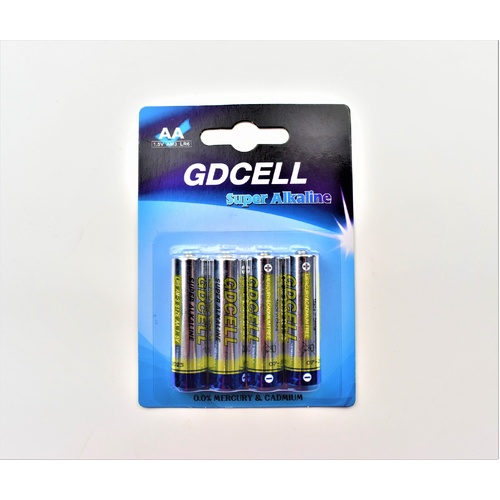1.5V AA Alkaline Battery 4 per pack