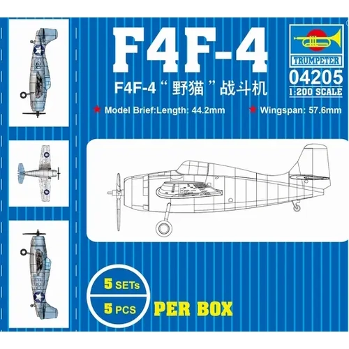 Trumpeter 04205 1/200 F4F Plastic Model Kit