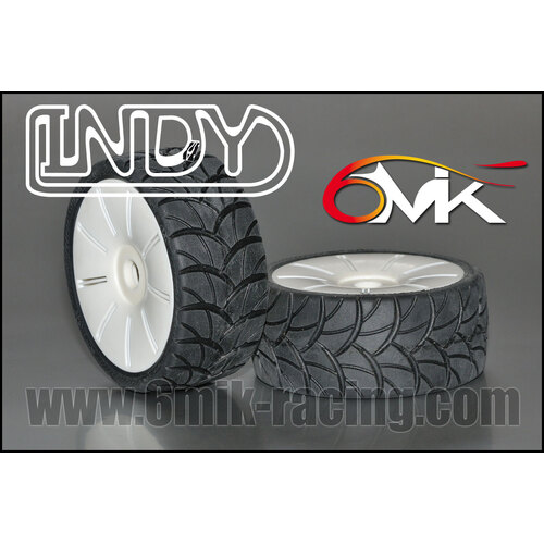 6MIK Indy Tires 40 shore Glued on Ultra Rim