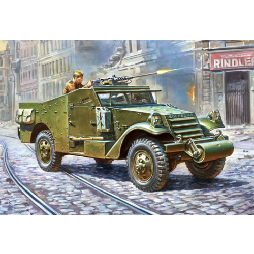 Zvezda 3519 1/35 M-3 Armored Scout Car Plastic Model Kit