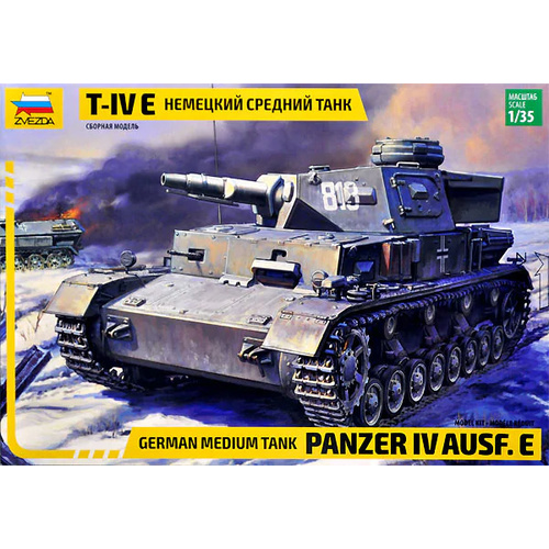 Zvezda 3641 1/35 Panzer IV Ausf.E Plastic Model Kit